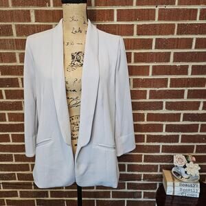 Skies Are Blue Scuba Blazer Light Gray Hannah Professional Smooth Jacket XL NWT